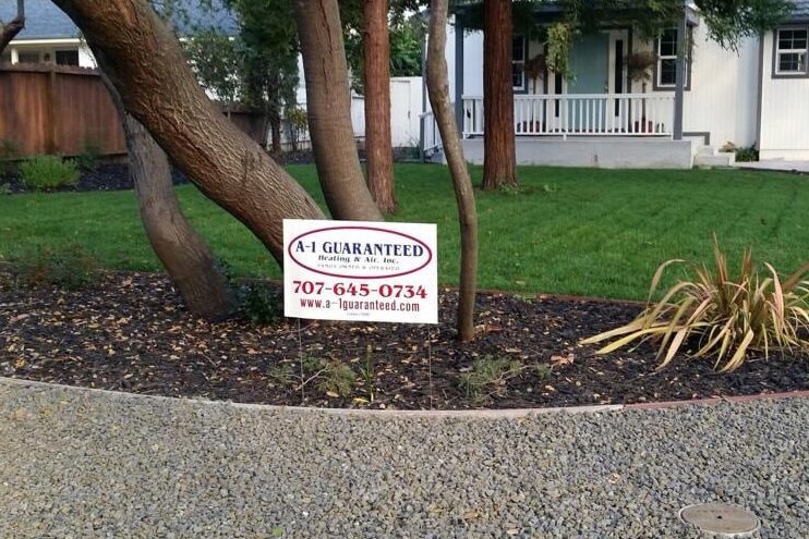 A-1 Guaranteed sign outside nicely manicured lawn